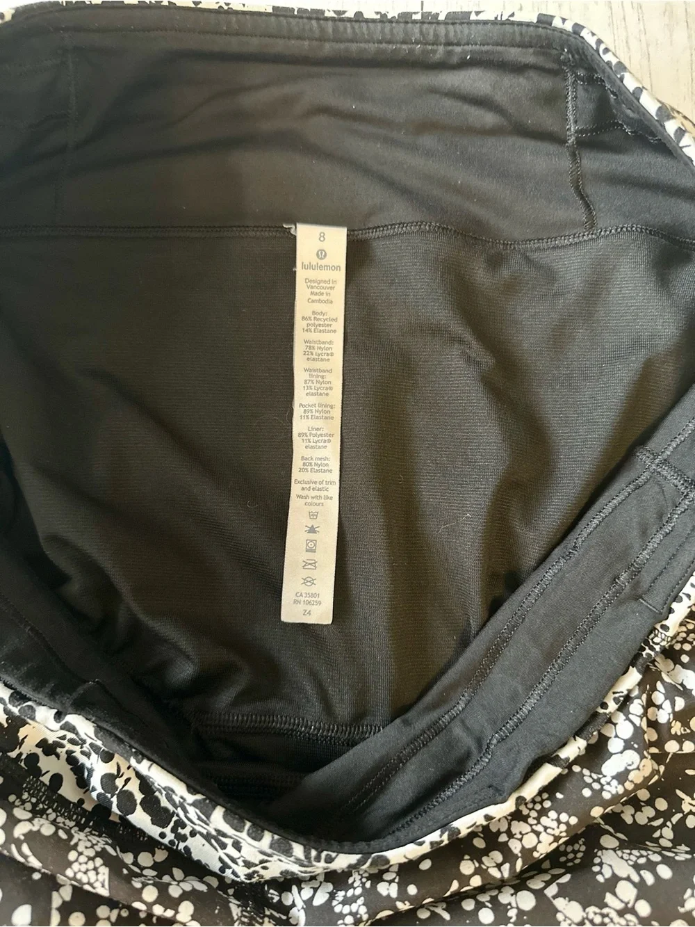 Lululemon Run Times Short ll Speckled Chirasu Print Athletic Shorts